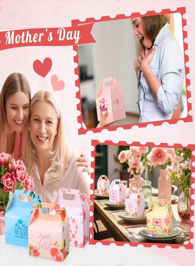Sinload 24 Pcs Mother's Day Floral Favor Boxes Best Mom Party Favor Gift Boxes Pink Treat Boxes for Mother's Day Birthday Party Supplies Decorations Candy Candle, 6 Designs, 5.91 x 3.15 x 3.54'' - Image 5
